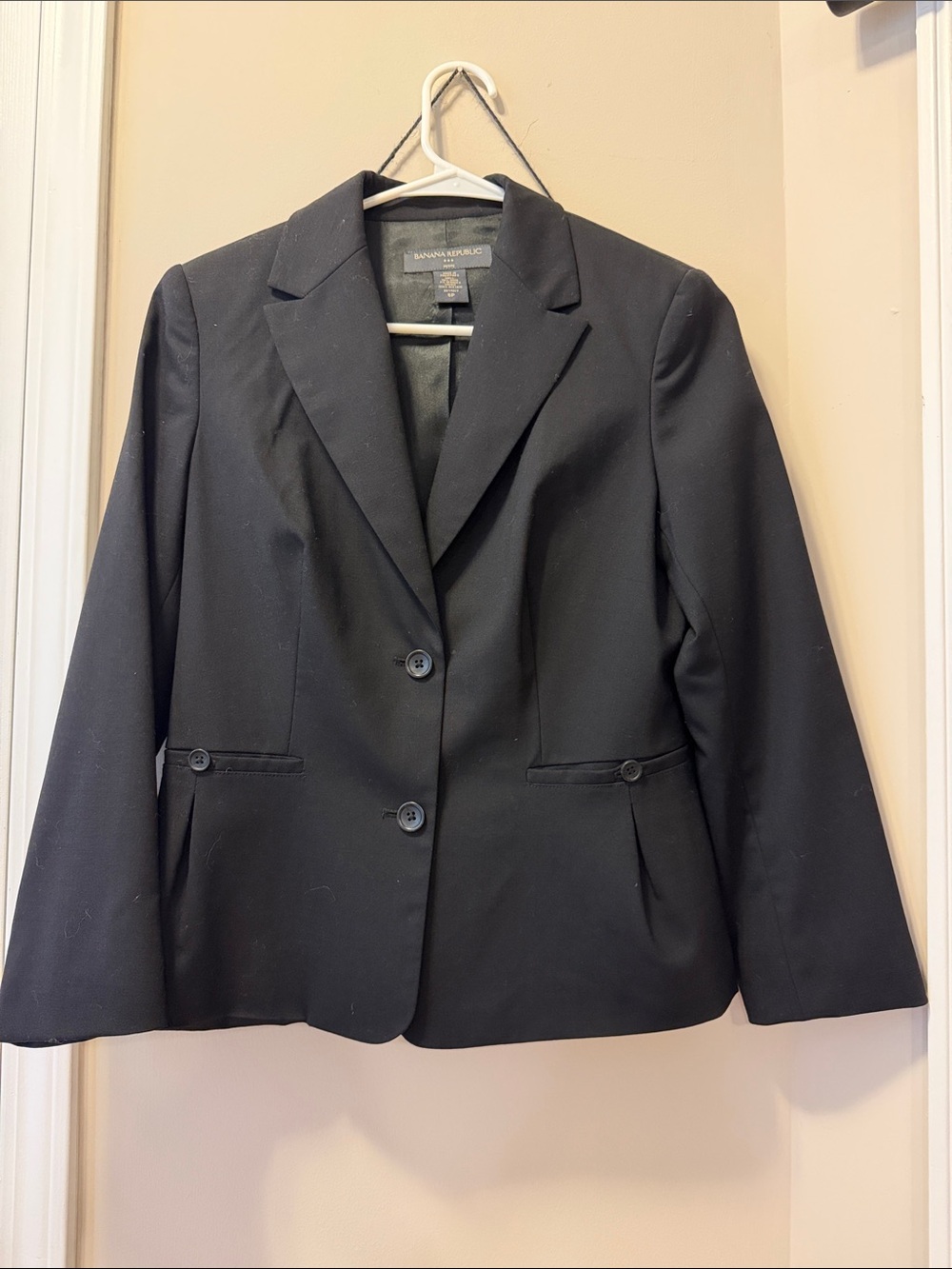Banana Republic Black Tailored Women's Petite Blazer